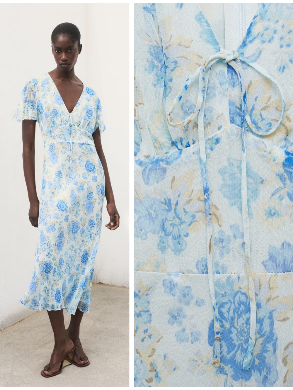 MANGO Floral Dress